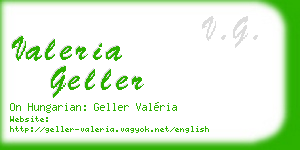 valeria geller business card